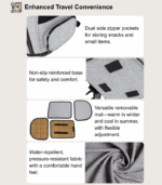 advantage of Gray pet backpack carrier