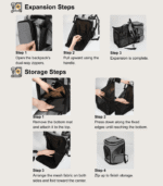 operation of Gray pet backpack carrier