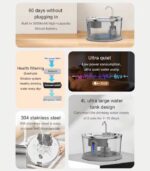 dual radar sensing pet fountain