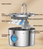 quiet pet water fountain