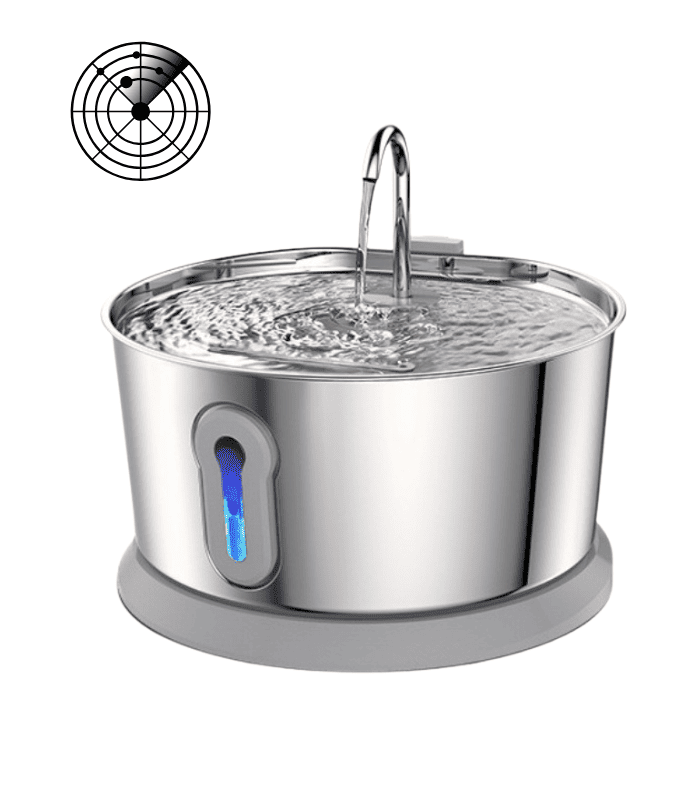 radar sensing cat fountain