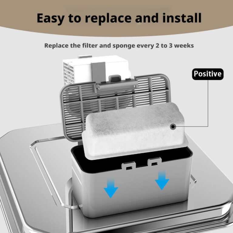 Pet water fountain dispenser filter