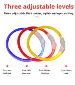 USB rechargeable dog LED collar