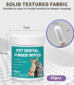 Pet Dental Finger Wipes