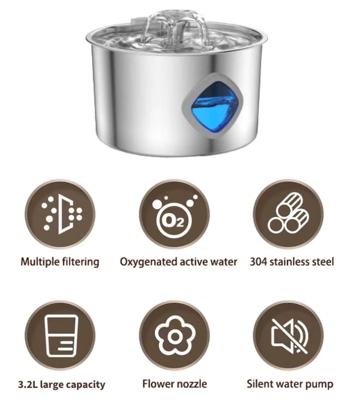 automatic dog water fountain