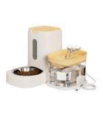 gravity pet feeder and water dispenser set