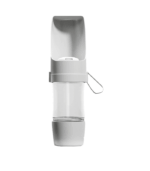 2-in-1 Portable Pet Water Bottle and Food Bowl-Gray