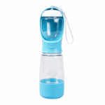 3-in-1 Dog Cat Water Bottle Food Feeder Poop Dispenser