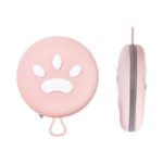 Foldable 2-in-1 pet travel bowl set pink
