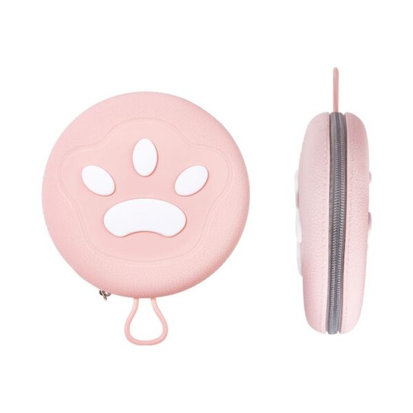 Foldable 2-in-1 pet travel bowl set pink