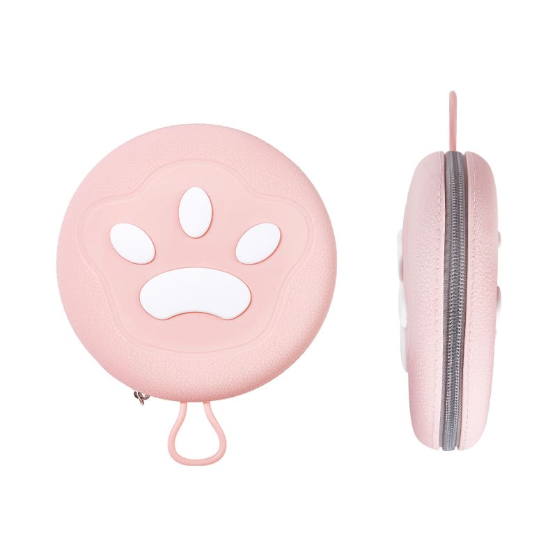 Foldable 2-in-1 pet travel bowl set pink